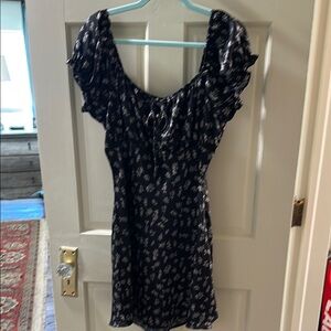 Elegant Black Floral Dress